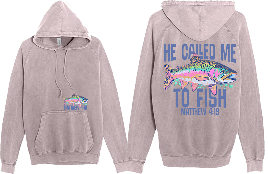 Vintage Zinc hoodie "Called to Fish"